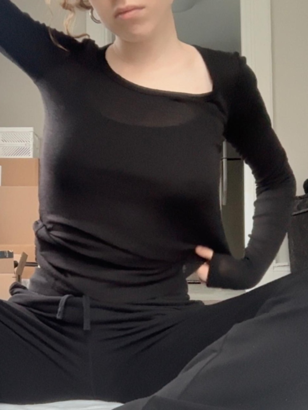 SOLD COS Women's Black Long Sleeve